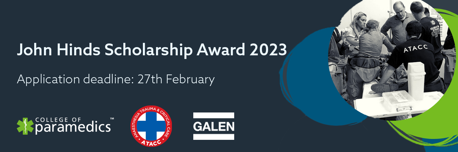 Dr John Hinds Scholarship Banner 2023 Application Date Website Article